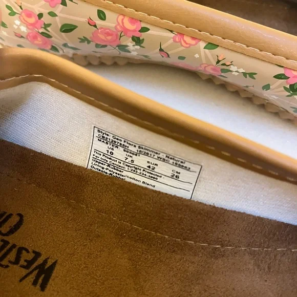 Western Chief Size 10 Geo flora skimmers water resistant slip on shoes - Picture 4 of 8